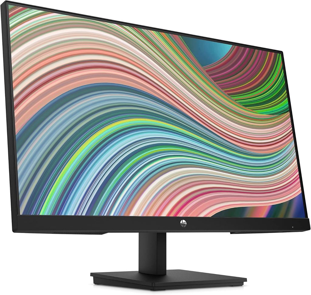 HP 24 Inch FHD Monitor - V24ie G5, Full HD IPS, 75hz Refresh Rate, 1x HDMI, 1 x VGA, 1 x DisplayPort 1.2, Low Blue Light Mode, Anti-glare, Tilt Adjustment, VESA Mountable, Black