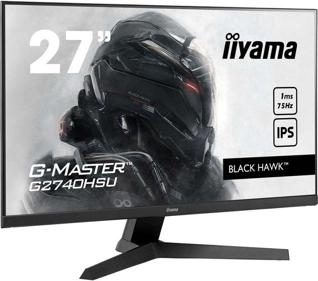 iiyama G2470HSU-B1 Monitor, HDMI, Black, 24 HD IPS 165Hz 0.8ms with HDMI and DP