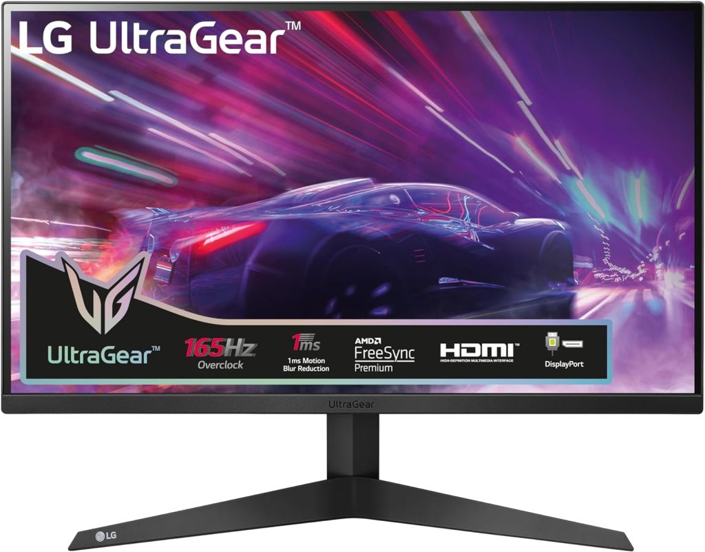 LG Electronics UltraGear Gaming Monitor 24GQ50F-B - 23.8 inch, VA Panel, 165Hz, 1ms MBR, 1920 x 1080 px, AMD FreeSync Premium, Gaming UI