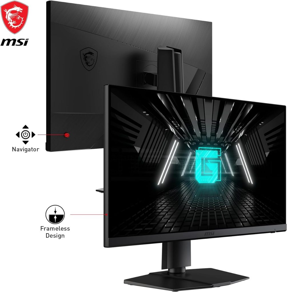 MSI G272QPF 27 Inch WQHD Gaming Monitor - 2560 x 1440 Rapid IPS Panel, 170 Hz / 1ms GtG, 120.22% sRGB Colour Gamut, G-SYNC compatible - DP 1.2a, HDMI 2.0b CEC, Anti-Flicker, Less Blue light, Black