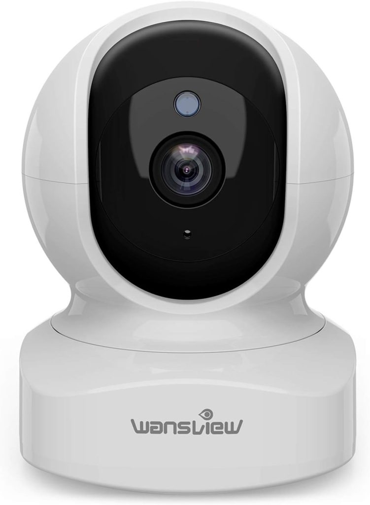 wansview WiFi IP Baby Camera, 2K Wireless Home Security Camera Indoor for Baby, Elder, Pet Camera Monitor with Real-time Alert, 2-Way Audio Night Vision Pan Tilt Zoom, Works with Alexa Q5