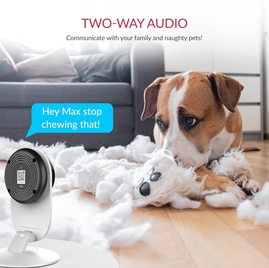 YI Pro 2K Indoor Camera, 2.4GHz WiFi CCTV Cameras House Security, Dog Camera, Baby monitor, Night Vision, Motion Detection, Real-Time Alert, SD  Cloud, 2-Way Audio, Alexa  Google Enabled, 2 Packs