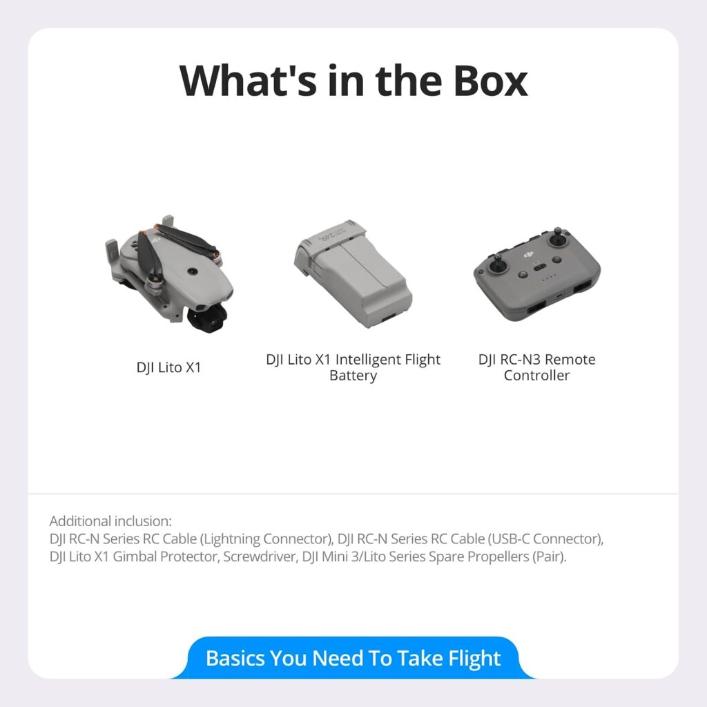 DJI Lito X1, 4K Camera Drone for Beginners, Updated Version of Mini 3 DJI Lito X1, 4K Camera Drone for Beginners, Updated Version of Mini 3