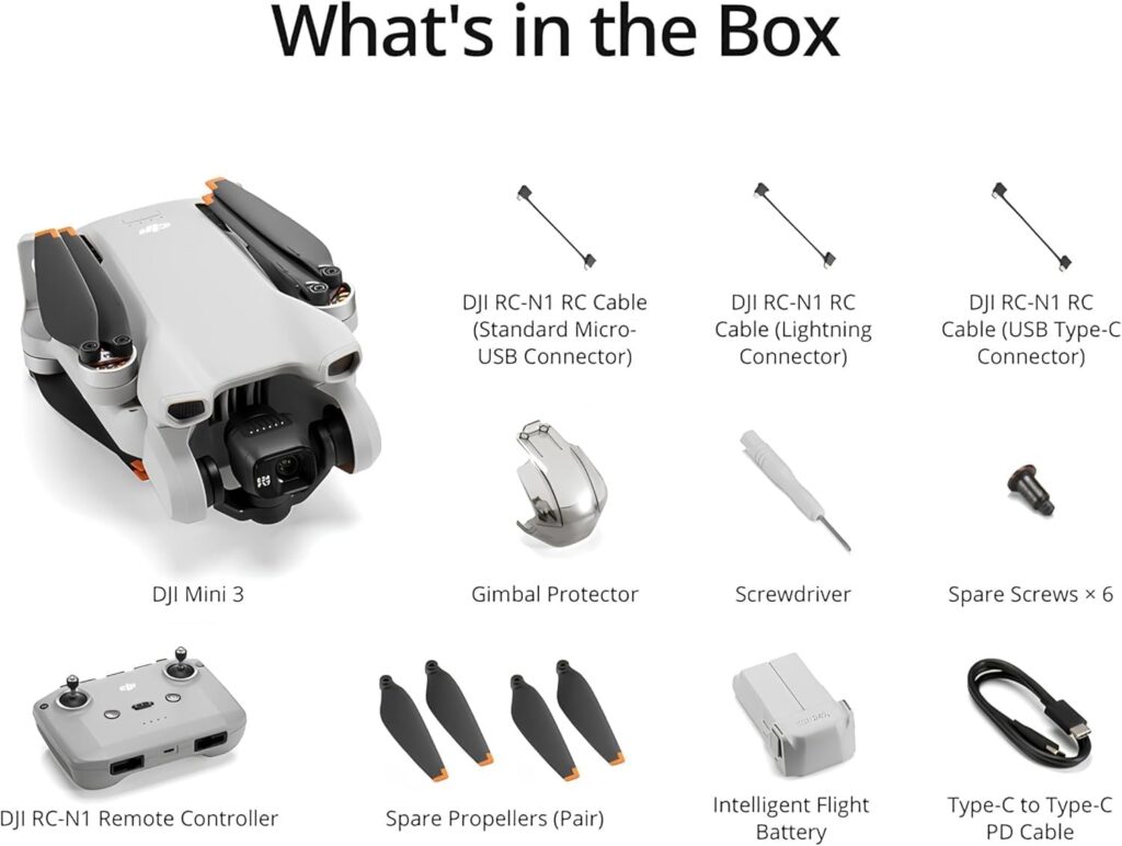 DJI Mini – Lightweight 3x Mechanical Gimbal Mini Camera Drone with 4K HDR Video, 38-min Flight Time, up to 32800ft (10km) Video Transmission, True Vertical Shooting, GPS Auto Return Integrated