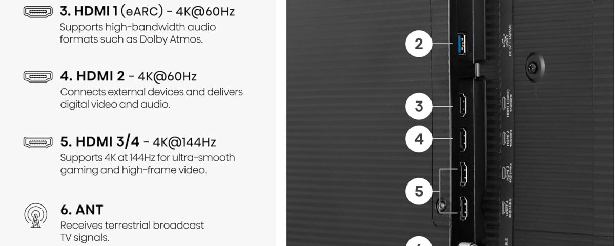 Hisense 65" 65S7STUK CanvasTV Hi-QLED 144Hz 4K Smart TV with Art Mode, Freely, Netflix, Disney+ and YouTube - Hi-Matte Display, UltraSlim Wall Mount, 4K Hi-QLED Colour, 2.0.2 Multi-Dimentional Sounds